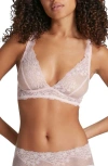 Commando Double Take Lace Bralette In Blush