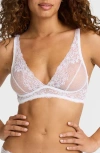 Commando Double Take Lace Bralette In White