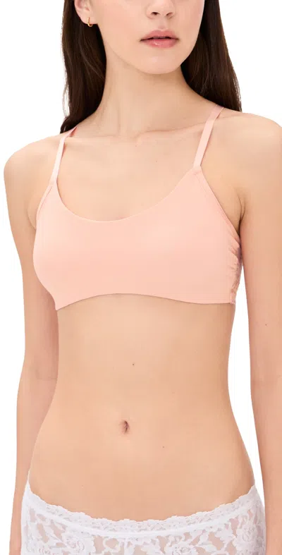 Commando Double Take Lace Racerback Bralette Blush In Pink