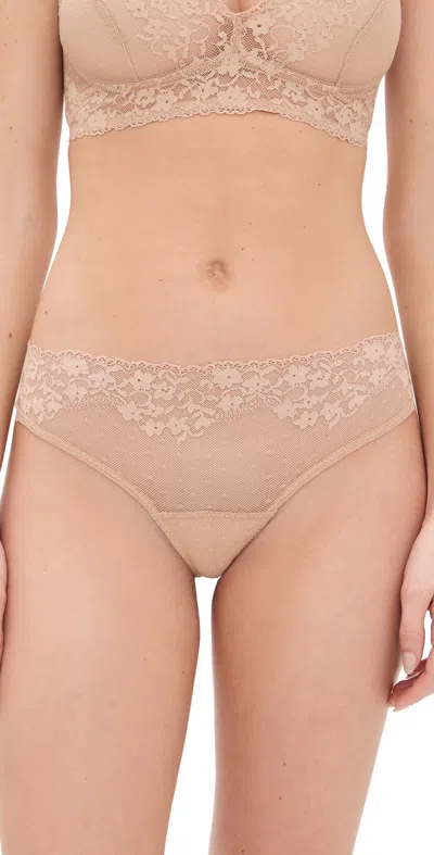 Commando Double Take Lace Thong Beige