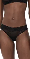 Commando Double Take Lace Thong Black In Black