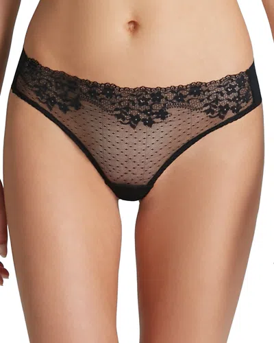 Commando Double Take Thong In Black