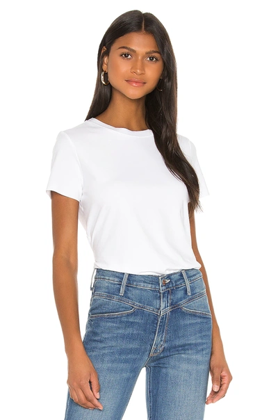 Commando Essential Cotton Crewneck Bodysuit In White