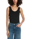 Commando Essential Cotton Tank Bodysuit In Black