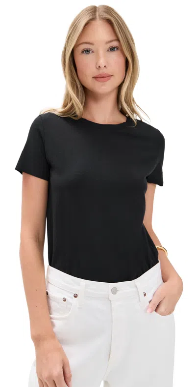 Commando Essential Cotton Tee Bodysuit Black