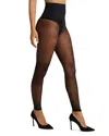 Commando Essential Sheer Footless Tights In Black
