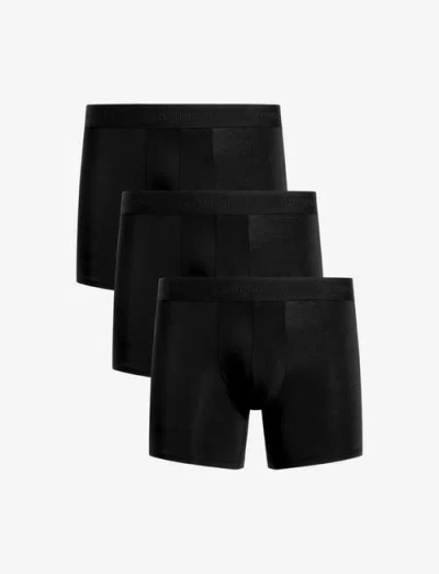 Commando Essential Modal Modern Fit Boxer Brief 3-pack In Black