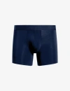 Commando Essential Modal Relaxed Boxer Brief With Fly In Blue