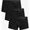 Commando Essential Modal Modern Fit Trunk 3-pack In Black
