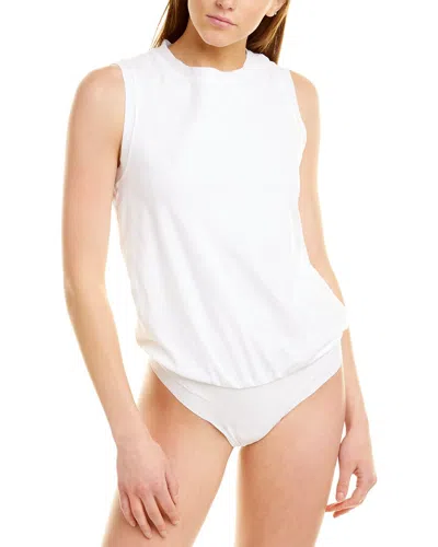 Commando Essential Muscle Bodysuit In White