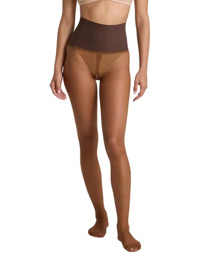Commando Essential Sheer Tight In Espresso In Brown