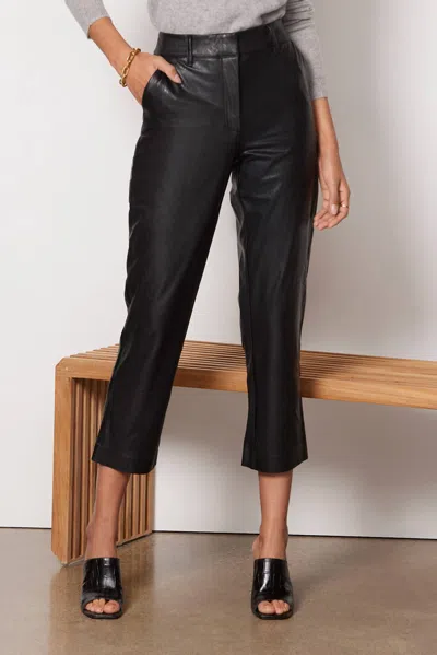 Commando Faux Leather 7/8 Trouser In Black