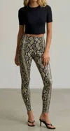 COMMANDO FAUX LEATHER ANIMAL LEGGING W PERFECT CONTROL IN NEON SNAKE