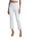 Commando Faux Leather Crop Flare Leggings In White