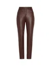 Commando Faux Leather Five Pocket Pant Slg69 In Oxblood In Red