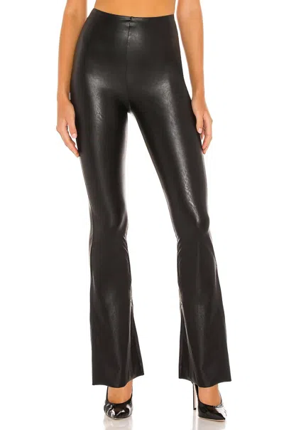 Commando Faux Leather Flared Pant In Black