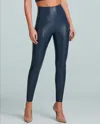Commando Faux Leather Legging In Navy In Blue