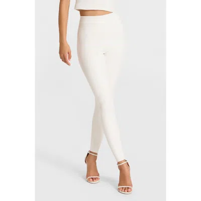 Commando Faux Leather Leggings In White