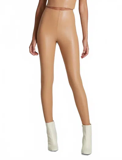 Commando Faux Leather Leggings In Camel