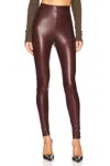 Commando Perfect Control Faux Leather Leggings In Red