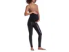 Commando Womens Croc Animal-print Faux Leather Leggings In Black