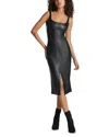 Commando Faux Leather Midi Tank Dress In Black