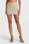 Commando Faux Leather Miniskort In Brown