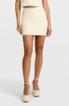 Commando Faux Leather Micro Mini Skirt In White