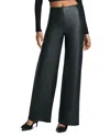 Commando Faux Leather Wide Leg Pants In Black In Black
