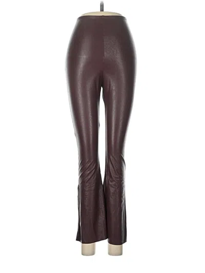 Pre-owned Commando Faux Leather Pants In Brown