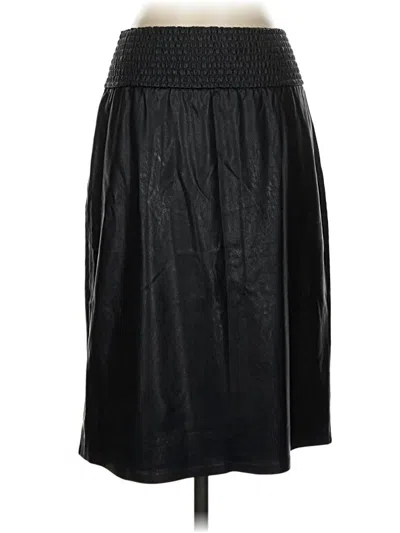 Pre-owned Commando Faux Leather Skirt In Black