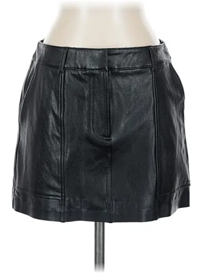 Pre-owned Commando Faux Leather Skirt In Black