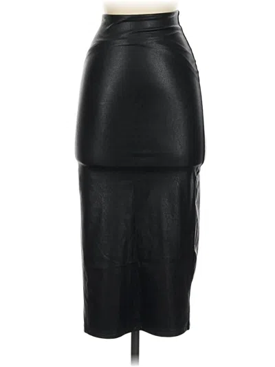Pre-owned Commando Faux Leather Skirt In Black