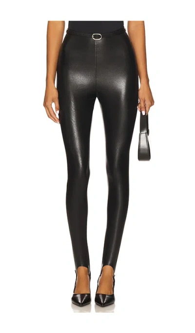Commando Faux Leather Stirrup In Black