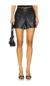 Commando Faux Leather Tailored Short In Black