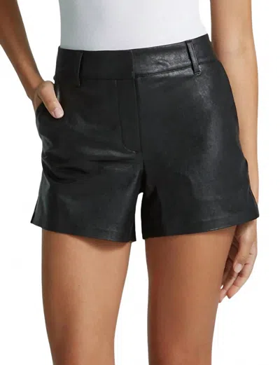 Commando Faux Leather Tailored Shorts In Black