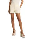 Commando Faux Leather Tailored Shorts In Ivory