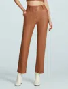 Commando Faux Leather Trouser In Cocoa In Brown