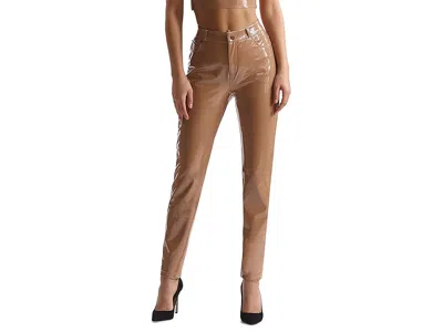 Commando Faux Patent Leather Five-pocket Pants Slg72 In Brown