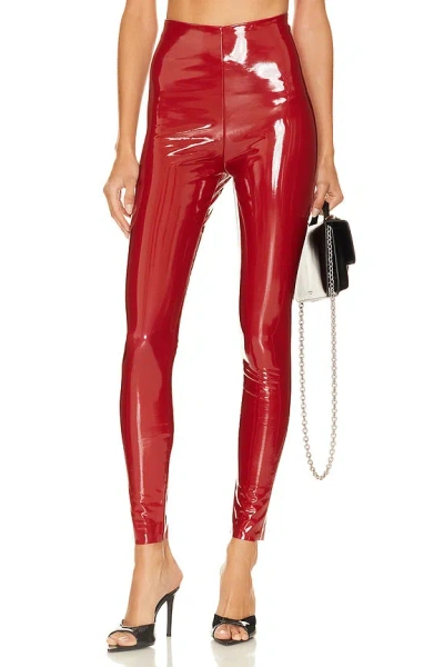Commando Leder-leggings In Lava