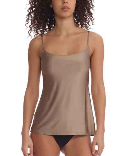 Commando Faux Silk Cami In Brown