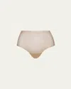 Commando Featherlight Control High-rise Smoothing Thong In Beige
