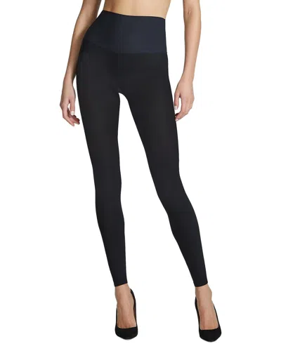 Commando ® Fleece Lined Footless Tight In Blk-black
