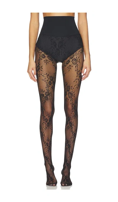 COMMANDO FLORAL NET TIGHTS