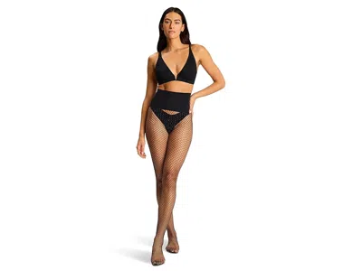 Commando Glitter Fishnet In Black