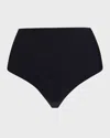 Commando High-rise Zone Smoothing Thong In Black