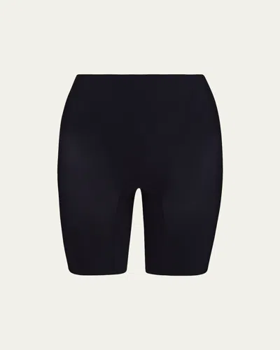 Commando High-rise Zone Smoothing Shorts In Black Black