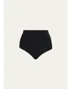 Commando High-waist Control Thong In Black