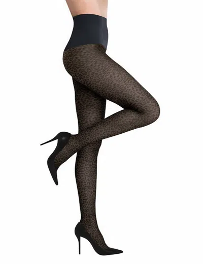 Commando Hoisery Cougar Leg Tights In Black