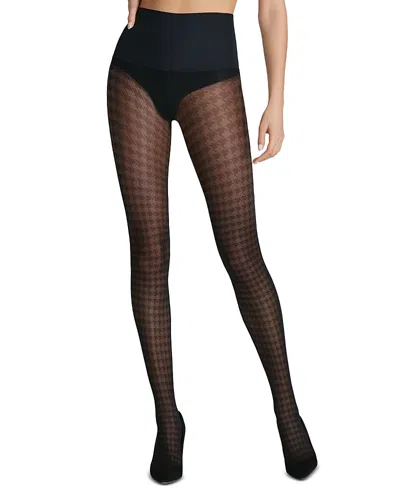 COMMANDO HOUNDSTOOTH PATTERN TIGHTS